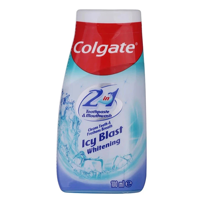 خمیردندان سفیدکننده و دهانشویه کلگیت حجم 100 میل