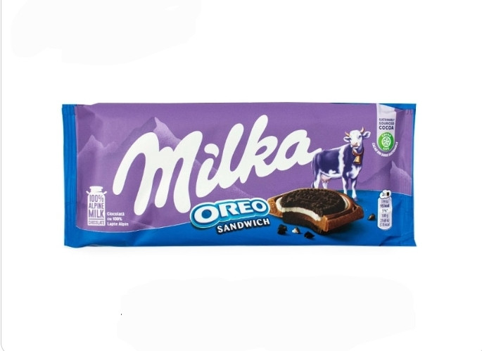 7622210371706 شکلات Milka (میلکا) اورئو ساندویچ 90 گرمی - Image 1